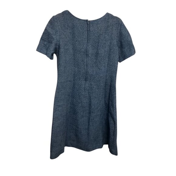 Vintage Blue Wool Dress - Picture 2 of 6